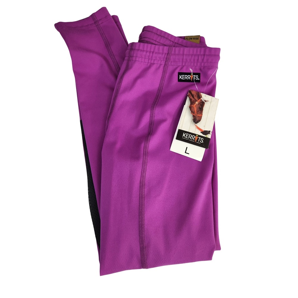 Kerrits Kids Performance Tight D Magenta Purple Equestrian Riding Breeches L NEW